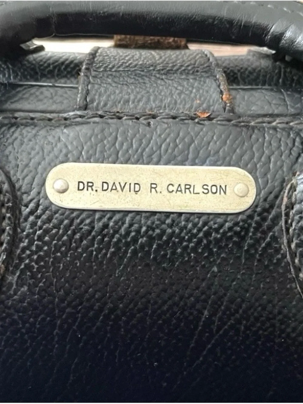 Men’s Black Leather Top-Handle Doctor Bag
